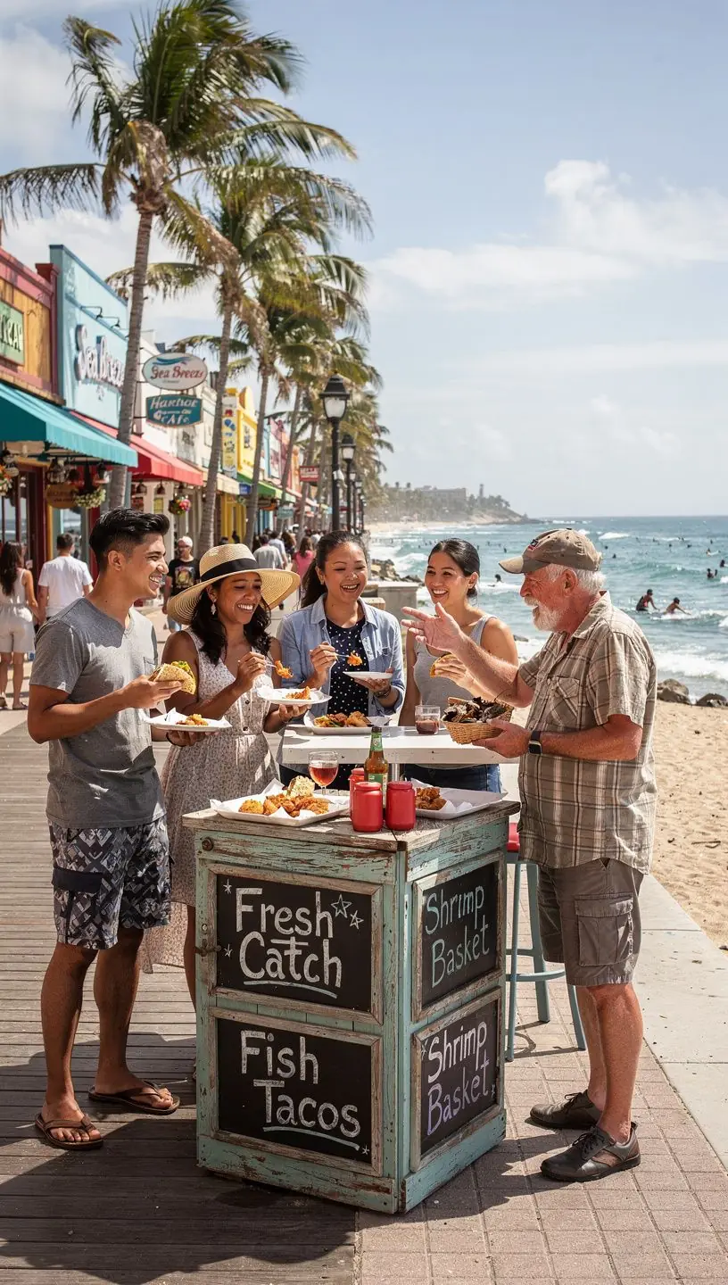 Widok na lokalną restaurację serwującą tradycyjne dania w malowniczej okolicy.