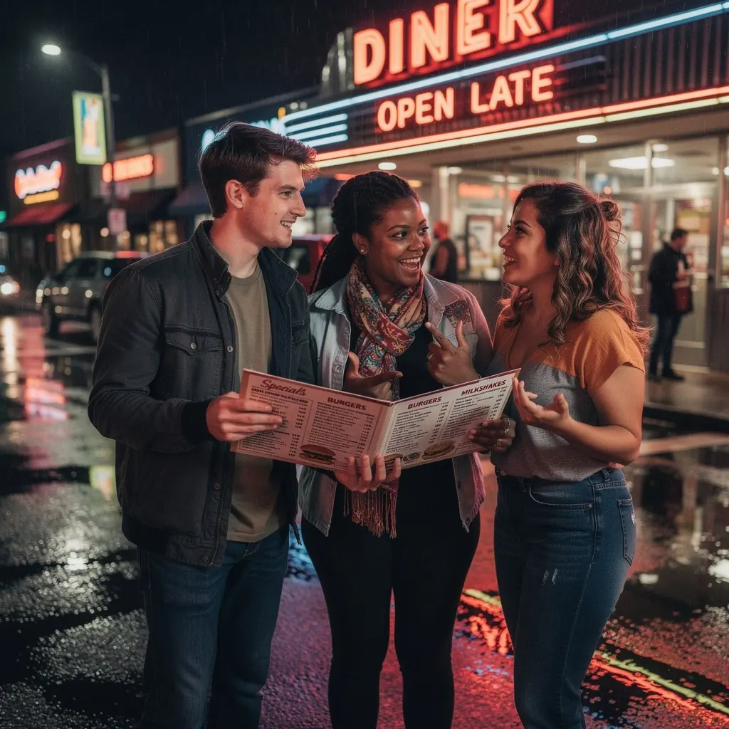 Widok na kolorowe stragany z jedzeniem na lokalnym targu spożywczym.