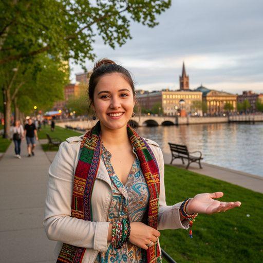 Stół zastawiony różnorodnymi potrawami z lokalnych restauracji podczas festiwalu kulinarnego.